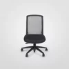 A black Neo office chair against a white background.