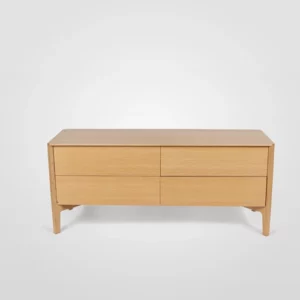 A Elementary sideboard with four drawers on a white background.