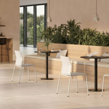 Kabi 4-Leg Stacking Chair | Designer Dining Chairs