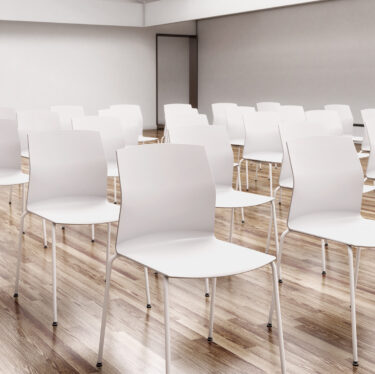 Kabi 4-Leg Stacking Chair | Designer Dining Chairs