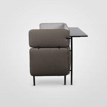 Adapt 3-Seat Midback Lounge With Rear Table | Designer Sofas