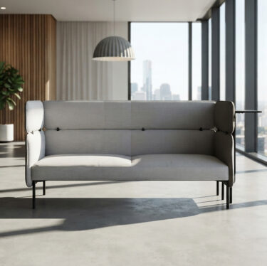 Adapt 3-Seat Midback Lounge With Rear Table | Designer Sofas