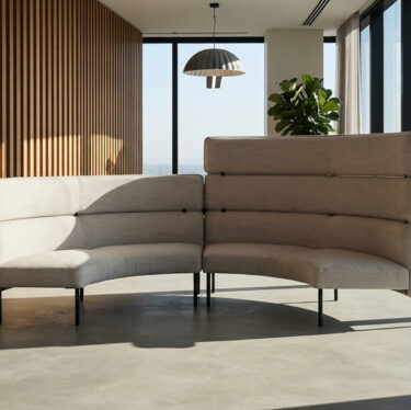 Adapt Curved Modular Lounges + Table | Designer Modular Systems