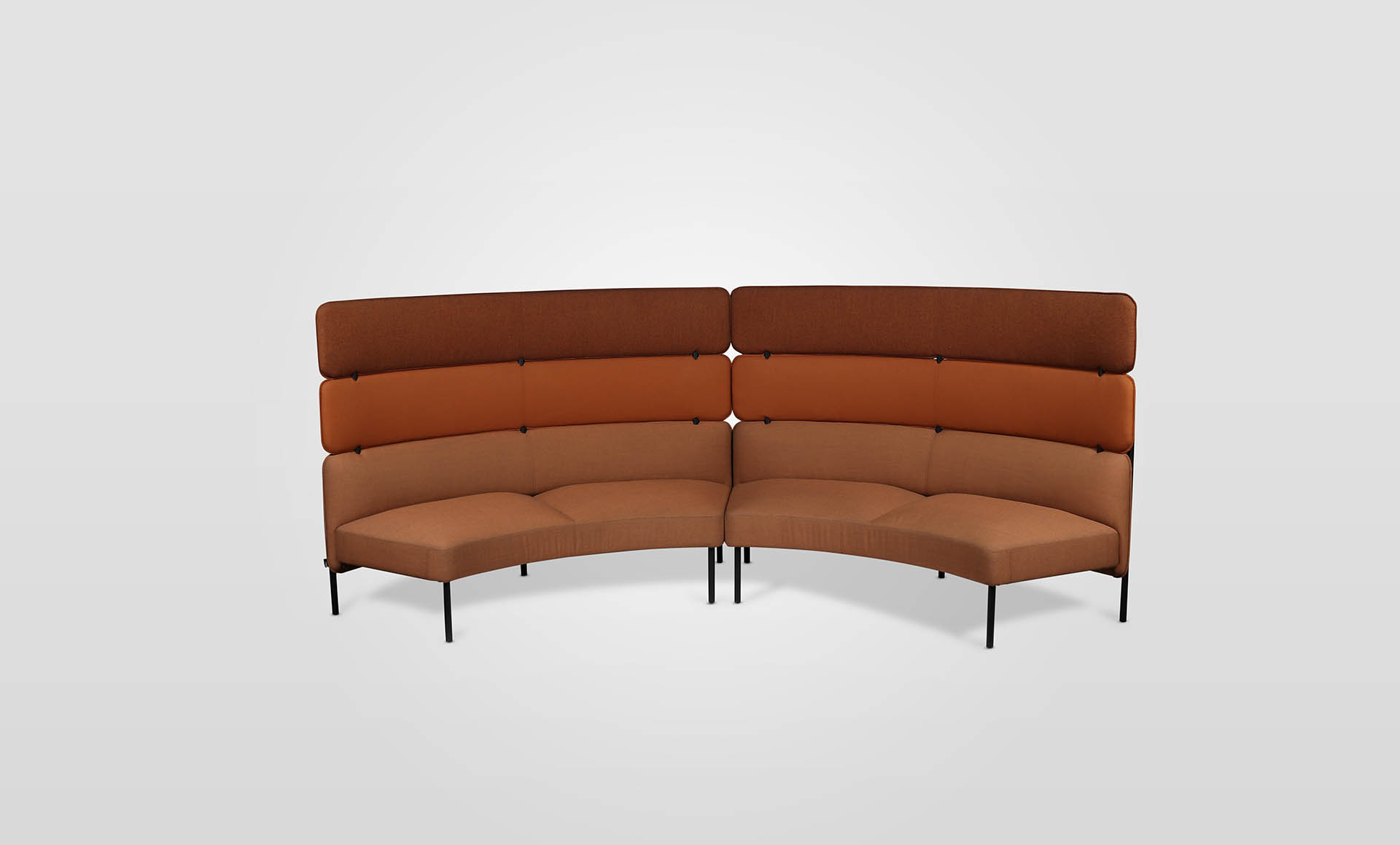 Adapt Midback Curved Lounge With Rear Table