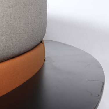 Adapt Midback Curved Lounge With Rear Table | Designer Sofas