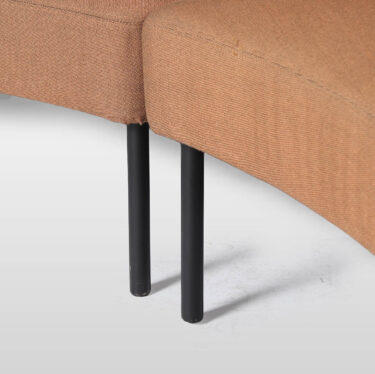 Adapt Midback Curved Lounge With Rear Table | Designer Sofas