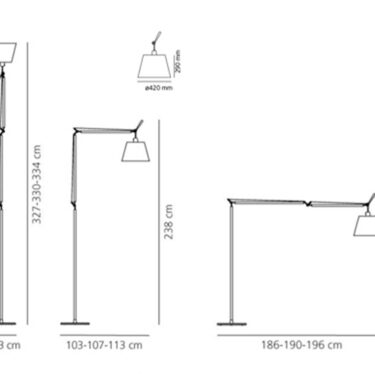Tolomeo Mega Floor Lamp – Black | Designer Lighting